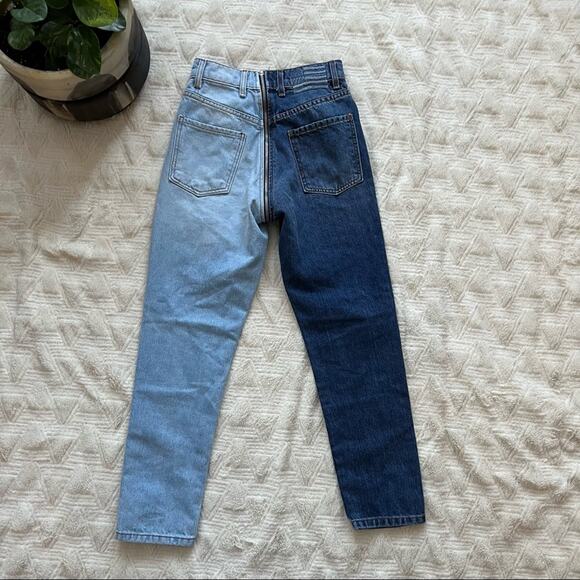 Revice Denim Yin Yang Two-Tone Zipper Jeans in Tokyo Wash - Picture 7 of 10